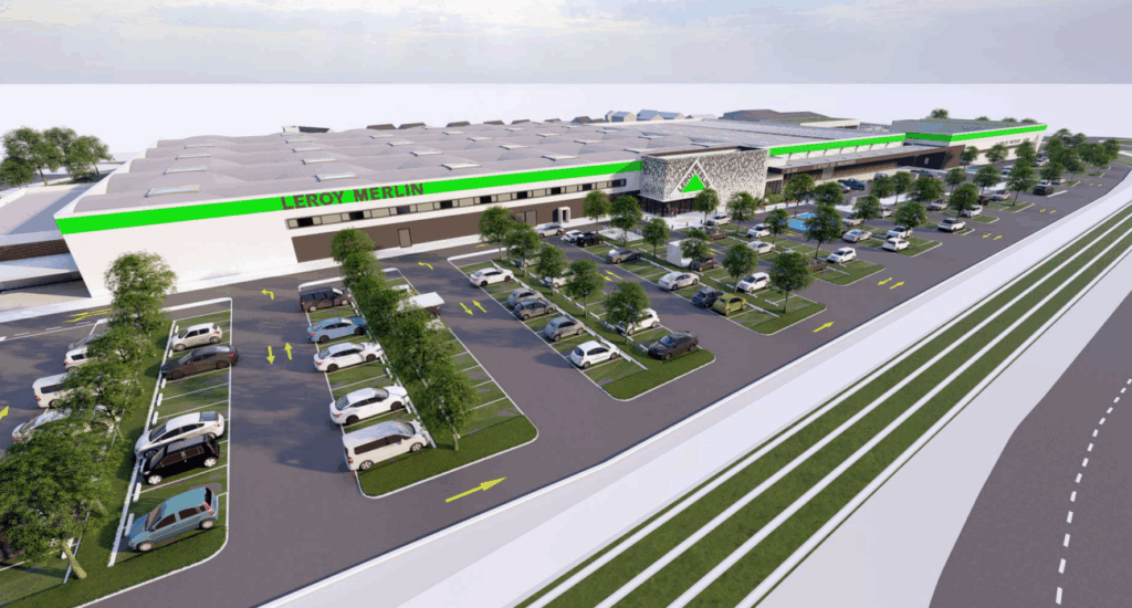 simulation photo projet leroy merlin orléans aiga infra